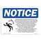 Signmission OSHA Notice Sign, 7" Height, 10" Width, Hazard Electric Shock Explosion Sign With Symbol, Landscape OS-NS-D-710-L-13314 - alternate 1